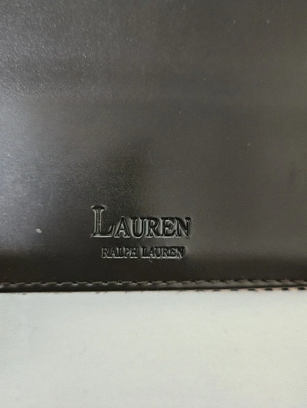 Lauren Ralph Lauren Women’s Brown Houndstooth Snap Flap Wallet Zip Pocket ID